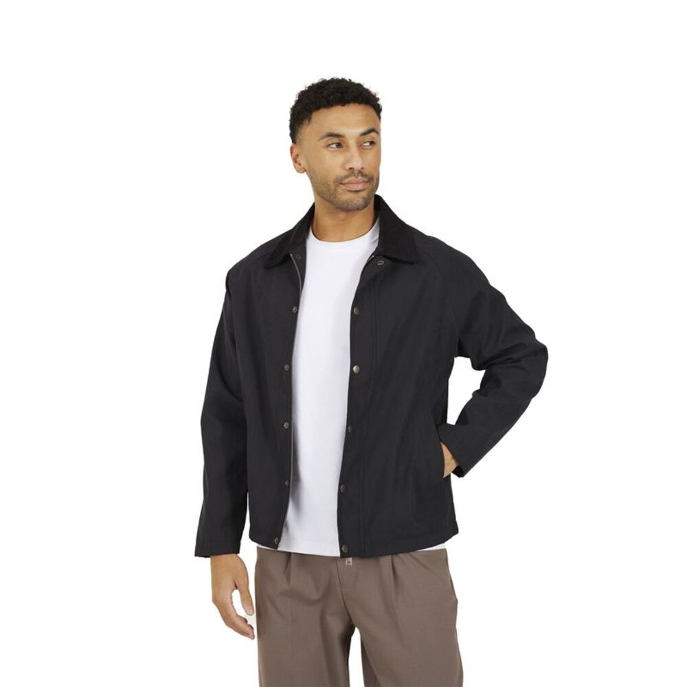 Brave Soul Mens Box Cord Collar Jacket / Black